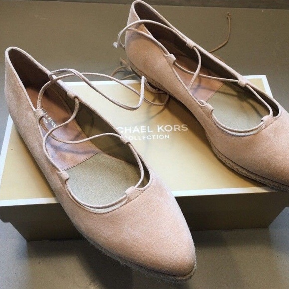 Michael Kors Cadence Suede Jute Ballet Flat - Picture 6 of 7